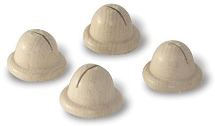 Holz-Lampenfuß 4 Stück Design I Holz Fuß Holzfuss