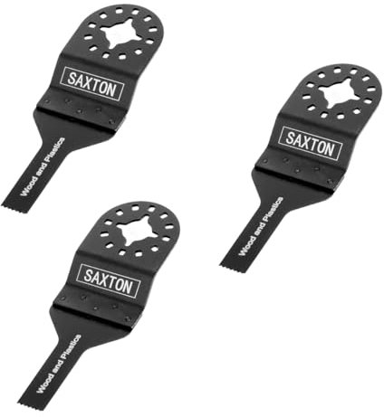 3 x 10mm Saxton Blades for Fein Multimaster Bosch, Makita Multitool SH10WB03