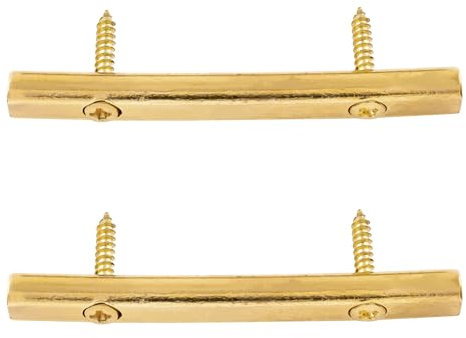 Musiclily Barra Abbassacorde per Chitarra Elettrica Ponte Floyd Rose, Dorato (2 Pezzi)