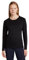 Mountain Warehouse IsoCool Dynamic Womens Top - Comfortable Ladies Tshirt, Long Sleeve Top, Lightweight, Fast Dry, Breathable - for Spring Summer, & Travelling Black Women's Size 6