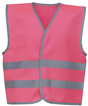 Yoko - Gilet de sécurité haute visibilité - Enfant (M) (Rose fluo)