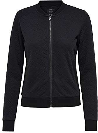 ONLY Damen Onljoyce Ls Noos Bomber Jacke, Schwarz, L EU