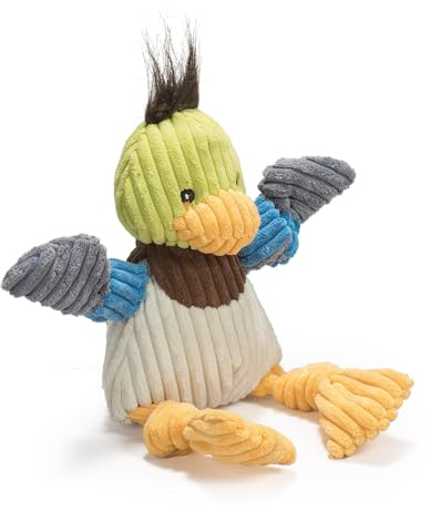 HuggleHounds Woodland Knotties Dog Toy Duck, Small