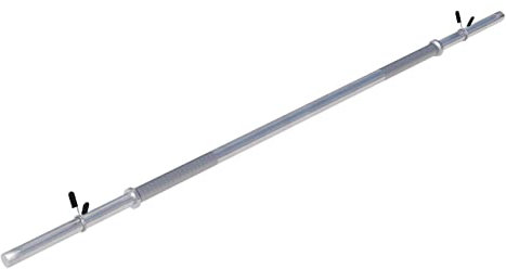 GORILLA SPORTS® Langhantelstange - Ø 30mm, 120/150/170 cm Länge, mit 2 Federverschlüssen, bis 200kg Belastbar, Chrom - Langhantel, Hantelstange, Hantel, Langhantel-Stange