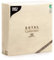 Papstar, 50 Servietten ROYAL Collection 1/4-Falz 48 cm x 48 cm champagner, #11579