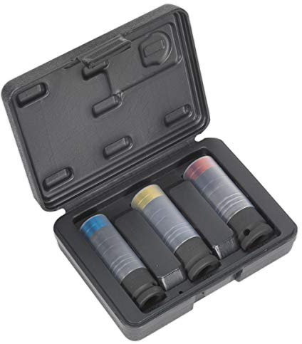 Sealey Sx039 Alloy Wheel Ultra-Power Impact Socket Set 3Pc 1/2Sq Drive