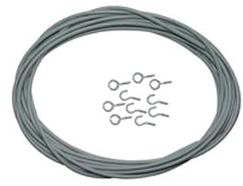 Fawo Spannfix 3 m kpl. mit 5 Haken + 5 Ösen hellgrau