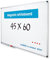 Vivol Tableau blanc feutre mural Mur magnétique 45x60 cm panneau blanc Cadre en aluminium avec étagère à crayons | 14 tailles Magnétique effacable