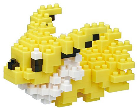 nanoblock Klemmbaustein Set Pokémon Jolteon/Blitza 170 Teile, Geschicklichkeitslevel 3, NBPM-021