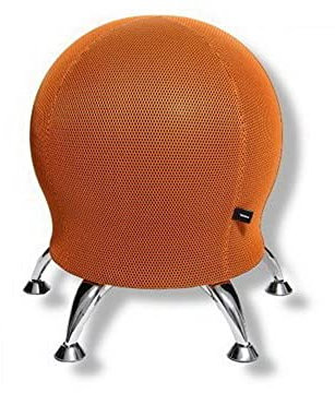Topstar Wellnessstuhl/Sitzball/Hocker SITNESS 5 Stoff orange Chrom