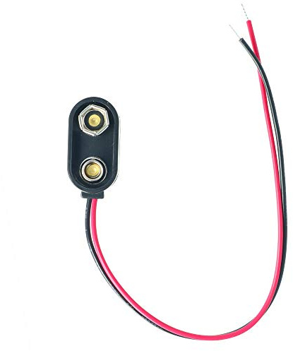 Batterieclip für 9 V Block I-Form – 9V Batterie Clip Anschluss (Kunststoff)