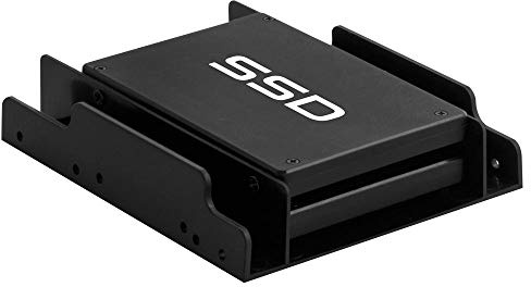 Kingwin SSD Hard Drive Mounting Kit Internal, Convert Any 2 x 2.5” Solid State Drive/HDD Into a 3.5 Inch Drive Bay. Mounting Screws Included, Quick and Easy Installation [HDM-226]