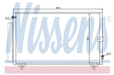 Nissens 940013 Condenser, air conditioning