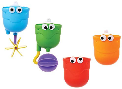 Munchkin Falls Wassertrichter und Becher Badespielzeug 4-teilig, mehrfarbig