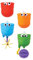 Munchkin Jouet de Bain Falls avec Ventouses | Jeu de Chute Multicolore | Comprend 3 Jouets Interactifs & 1 Tasse Verseuse | Amusement pour le Bain