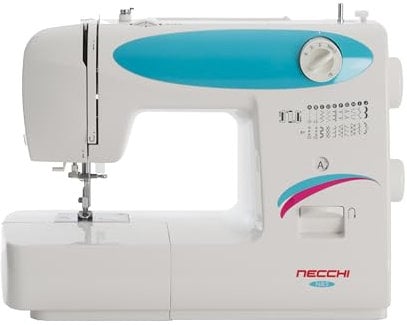 Necchi N83 Macchina per Cucire, Interno in pressofusione in Alluminio, scocca in ABS, Blu, Regular