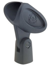 K&M - König & Meyer 85060 Microphone Clip Elastic Microphone Clamp Diameter 34-40 mm - 5/8 Inch Thread - Colour: Black
