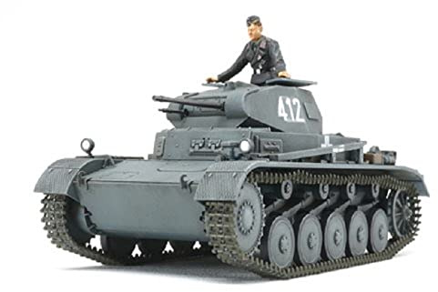Tamiya 300032570-1:48 WWII Dt.Panzer II AUSF.A/B/C F.C, Verschieden