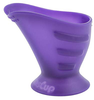 Hoppediz CamoCup Trinklernbecher geeignet für alle Babys zum Trinken lernen sowie Kinder und Erwachsene mit sensomotorischen Einschränkungen, Lila, 1 Stück (1er Pack)