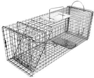 Tomahawk Live Trap - Model 606 - Original Series Rigid Live Trap with one Trap Door and Easy Release Door - 26x9x9 for Cat, Rabbit, Skunk Sized Animals