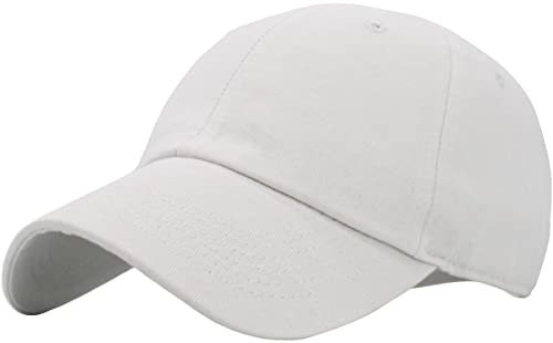 KBETHOS Damen Baseball Cap Für den Alltag, Weiß Classic, Einheitsgröße