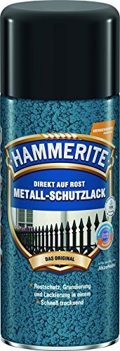 Hammerite Metallschutzlack Spray Hammerschlag, Dunkelgrün, 400ml