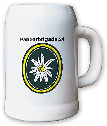 Krug/Bierkrug 0,5l -Bierkrug Panzerbrigade 24 PzBrig Brigade Bundeswehr #13019