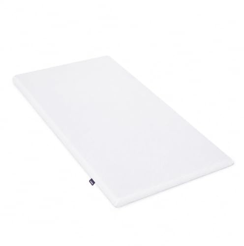 SnüzPod2 Crib Baby Mattress - 36.5cm x 80.5cm, Quilted Firm Support Foam, 3D Breathable Mesh Surface, Washable Cover, White