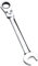 Silverline Tools 571523 - Llave combinada con carraca articulada (22 mm)
