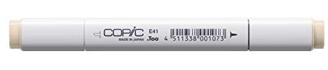 COPIC Classic Marker Typ E - 41, Pearl White, professioneller Layoutmarker, mit einer breiten und einer feinen Spitze
