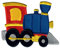 PatchMommy Train Patch, Iron On/Sew On - Embroidered Applique Motif for Children Kids Baby