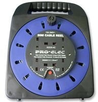 PRO ELEC PELB1591 20m Cable Reel Box, 13A 4 Socket