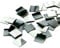 100er Set Magnet-Plättchen selbstklebend I Größe 2x2 cm I für Foto Postkarte Poster Notizen I diy Kühlschrank-Magnet I mag001