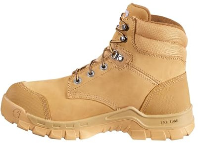 Carhartt Men's Rugged Flex Waterproof 6 Soft Toe Work Boot, Wheat - 9.5