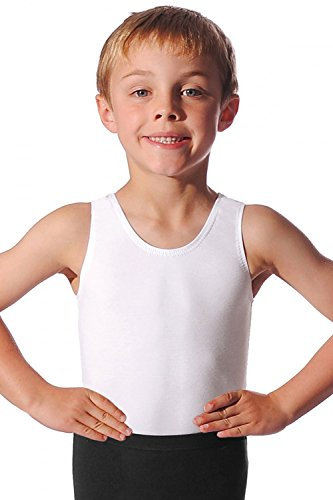 Roch Valley Oliver ärmelloses Tanztrikot für Jungen Weiß Erwachsene M