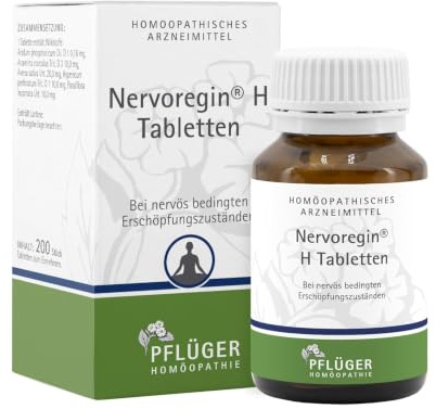 Nervoregin H Tabletten, natürliche Hilfe bei innerer Unruhe, 200 St | für mehr Gelassenheit am Tag, für alle Altersgruppen geeignet, ohne Neben- und Wechselwirkungen, homöopathisches Arzneimittel