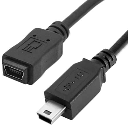 Chenyang CY Câble d'extension Mini USB Type B 5 broches mâle vers femelle 50 cm