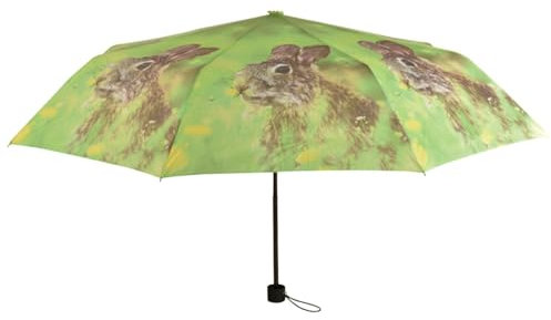 Esschert Design Regenschirm Hasen Taschenschirm faltbar Schirm
