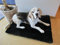 Engel Naturfelle Liegedecke Teppich für Katze und Hund Lammfell (Patch) 140x60cm schwarz
