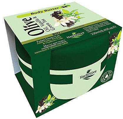 Herbolive Körperbutter mit Vanille und grünem Tee 1er Pack (1 x 250 ml)