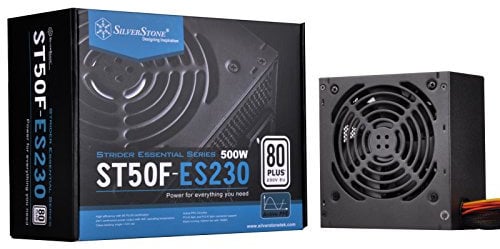 SilverStone SST-ST50F-ES230 v 2.0 - Alimentatore per PC Serie Strider Essential, 500W 80 Plus 230V EU ATX , 120mm