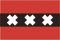 U24 Aufkleber Amsterdam Flagge Fahne 8 x 5 cm Autoaufkleber Sticker