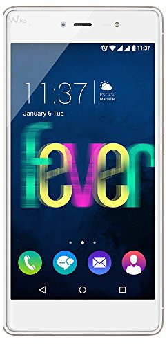 Wiko Fever Smartphone Dual SIM, 16 GB, Bianco/Oro