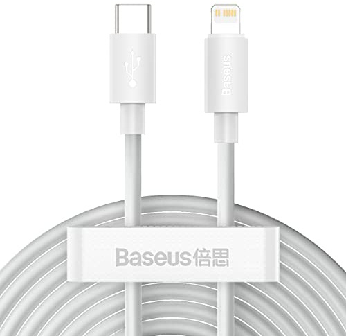 Baseus WISDOM 2-PACK KABEL USB TYPE-C FÜR LIGHTNING PD20W/2.4A 150CM WEISS