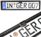 KOYOSO Rückfahrkamera Nummernschild, Nummernschildhalter Schwarz, Kennzeichenhalter Parkhilfe Kamera mit 4 LEDs Nachtsicht 170° IP68 für PKW