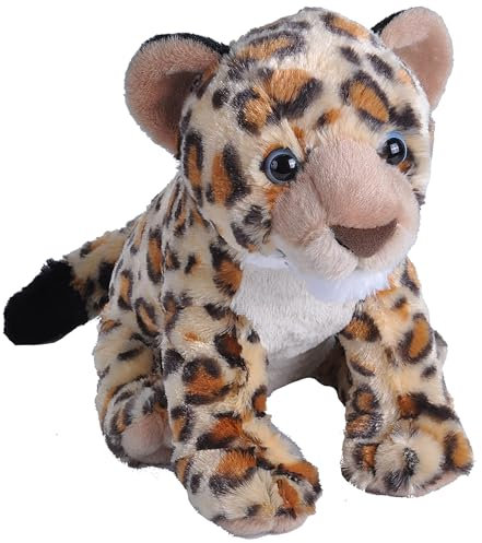WILD REPUBLIC 19355 Leopardo Peluches Cuddlekins, Leopardjunges, 12