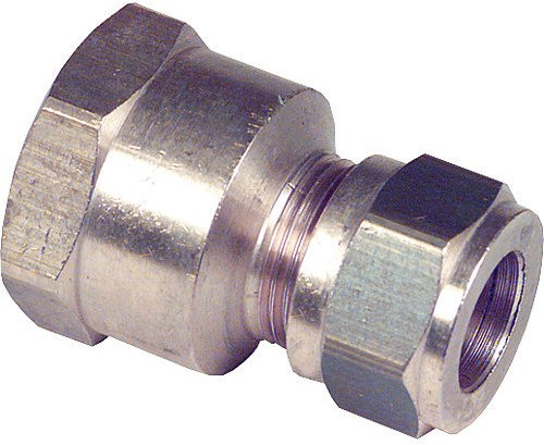 Klemmringverschraubung aus Messing, IG, 22 mm x DN 20 (3/4)