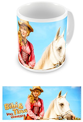 empireposter Bibi & Tina - Cowgirl Bibi - Keramik Tasse Ø8,5 H9,5 cm