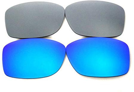 Verres De Rechange Pour Oakley Jupiter Squared bleu et titane polarisé 2 Paires - Transparent, regular
