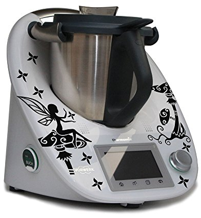 Aufkleber für den Thermomix TM5 - Märchenmotiv Fee mit Pilz